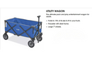 Blue ULINE Utility Wagon
