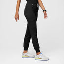 FIGS High Waisted Zamora Woman's Scrub Pants (Black/Medium)