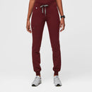 FIGS Zamora Jogger Woman's Scrub Pants (Burgundy/Small)