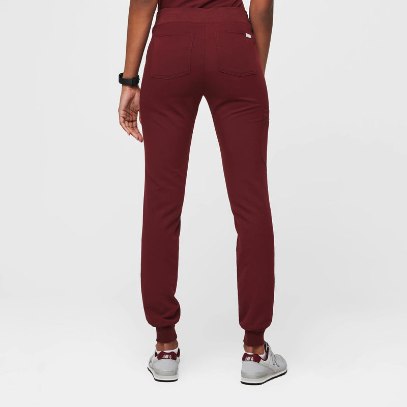 FIGS Zamora Jogger Woman's Scrub Pants (Burgundy/Small)