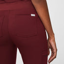 FIGS Zamora Jogger Woman's Scrub Pants (Burgundy/Small)