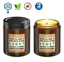 Citronella Scented Soy Wax Outdoor & Indoor Candle Gift Set (2x8.5oz)