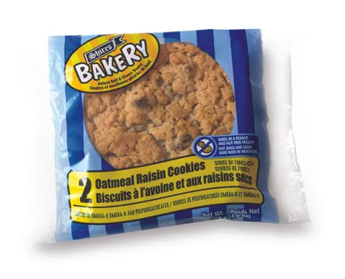 Shires Bakery--2 Oatmeal raisin cookies--140g