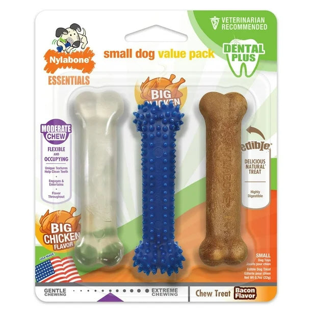 Nylabone Essentials Small Dog Value Pack
