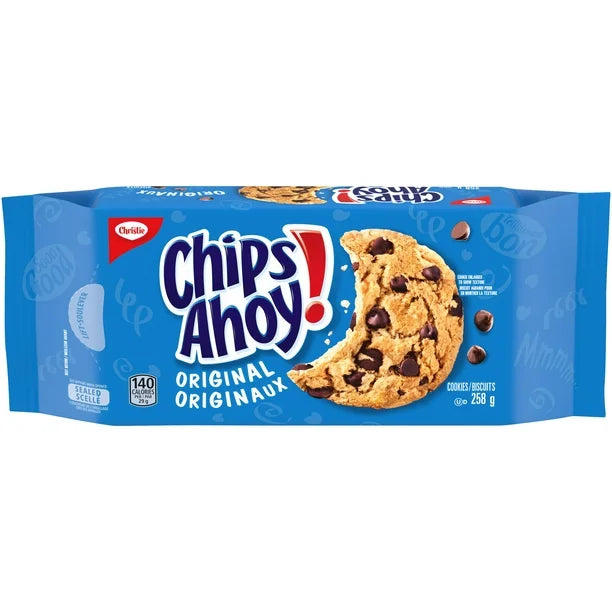 CHIPS AHOY! Original Chocolate Chip Cookies, Resealable Pack, 258 g