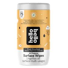 Hello Bello™ Surface Wipes I Multipurpose Plant Based Cloth Wipes for All of Life's Messes