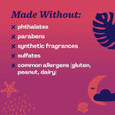 Hello Bello Plant-Based Bath Bombs for Toddlers and Kids, Sugar Plum Lullaby Scent, 4 Pack