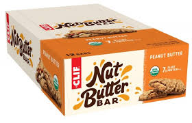 Clif Bar - Nut Butter Bar  – Peanut Butter – (50g Protein Bars, 12 Pieces)