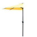 Henryka Half Umbrella - 9-ft - Yellow - pick up only