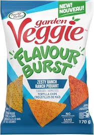 Sensible Portions Garden Veggie Flavour Bursts Zesty Ranch Flavoured Tortilla Chips, 170g