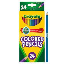 Crayola 24ct Kids Pre-Sharpened Colored Pencils
