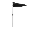 Henryka Half Umbrella - 9-ft - Black - pick up only