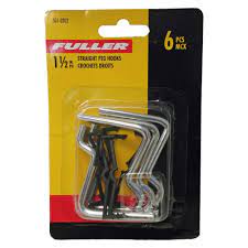 Fuller 1.5-inch Straight Pegboard Hook (6-Pack)