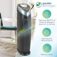 GermGuardian AC5000E 4-in-1 Air Purifier with HEPA Filter, UV-C Sanitizer and Odor Reduction, 28-Inch Tower