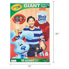 Crayola Giant Coloring Book Featuring Blue's Clues, School Supplies, Beginner Child, 18 Pages
