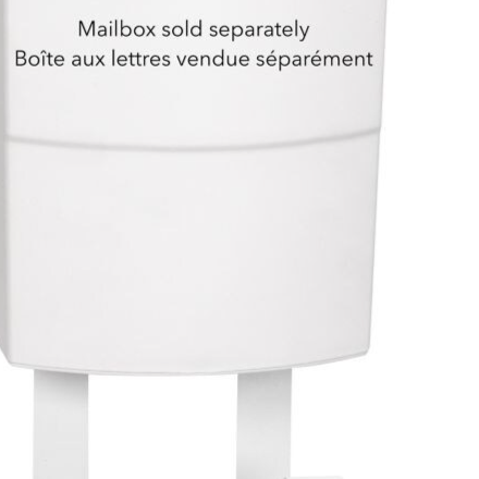 PRO-DF Steel Newspaper Hooks kit for Mailbox, White