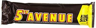 5TH AVENUE Crunchy Peanut Butter in Chocolate- King Size Candy Bar-96g