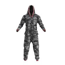 Pook Onesie - Camo Grey (Adult Unisex) Size XXS