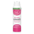Schmidt's Natural Deodorant Spray For Women And Men, Rose & Vanilla 91 g