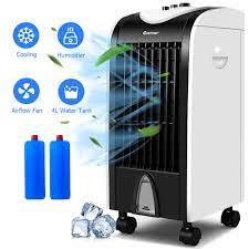 Costway Evaporative Portable Cooler Fan Humidify W/ Filter Knob Control EP23667- PICK UP ONLY
