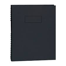 Blueline NotePro Hardcover Notebook, 9-1/4" x 7-1/4", Black, 192 Pages
