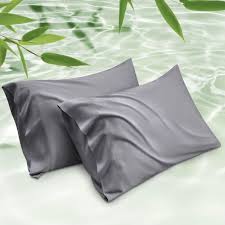 Bedsure Satin King Size Pillowcases - set of 2 - Grey