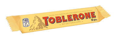 Toblerone Swiss Milk Chocolate Bar with honey and almond nougat -35gram