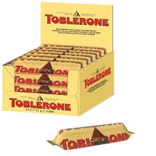 Toblerone Swiss Milk Chocolate Bar with honey and almond nougat -35gram
