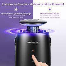 POWBUZZ Cordless Bug Zapper with Rechargeable Battery for Indoor Home, Outdoor Patio