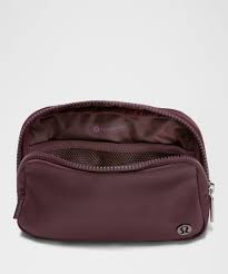 Lululemon--Everywhere Belt Bag 1L--Garnet with gold buckle