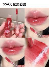 Sensory Party Mini Strawberry Lip Oil Watery Glaze Flavored Lip Oil Gloss