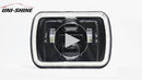 UNI-SHINE Rectangular 5x7 7x6 Inch LED Headlight