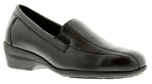 Dr. Keller Ladies Black leather slip on shoe size 7