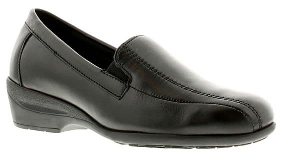 Dr. Keller - Ladies black leather slip on shoe--size 7