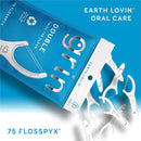 Grin Double Flosspyx - 75 ct - Dental Floss Picks - Buy 1 pack or 3 and save !