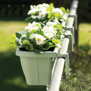 Bama Adjustable Balcony Planter Box with Water Reservoir - Choose Your Colour