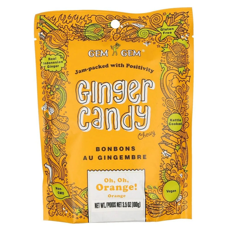 Gem Gem Oh, Oh, Orange Ginger Candy--100gram