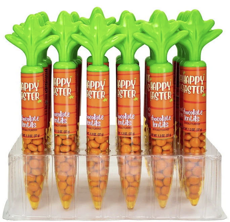 Bee Brand “Happy Easter” Carrots Filled with Chocolate Smarties