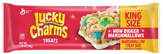 BULK BUY - Lucky Charms Treat Bars King Size - Case of 12 Bars