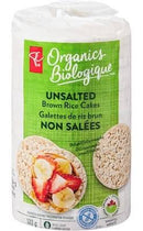 PC Organics Unsalted Brown Rice Cakes, Organic 120 g