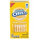 OREO Fresh Stacks Golden Sandwich Cookies, Travel Snacks, 4 Multi Snack Packs