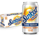 Zero Sunkist Orange, 12 FL OZ cans - - case of 12 - pick up only