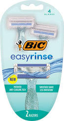 BIC Easy Rinse Anti-Clogging Razors - Men's or Ladies - Buy One or Bulk