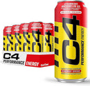 C4 Performance Energy Drink, Strawberry Watermelon 473ml x 12 cans - pick up only