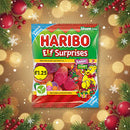 Haribo Elf Surprises Christmas Sweet & Sour Fruit Flavour Sweets Sharing Bag 140g