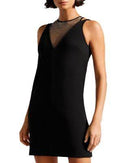 Ted Baker Tasmmin Embellished Neckline Mini Dress
