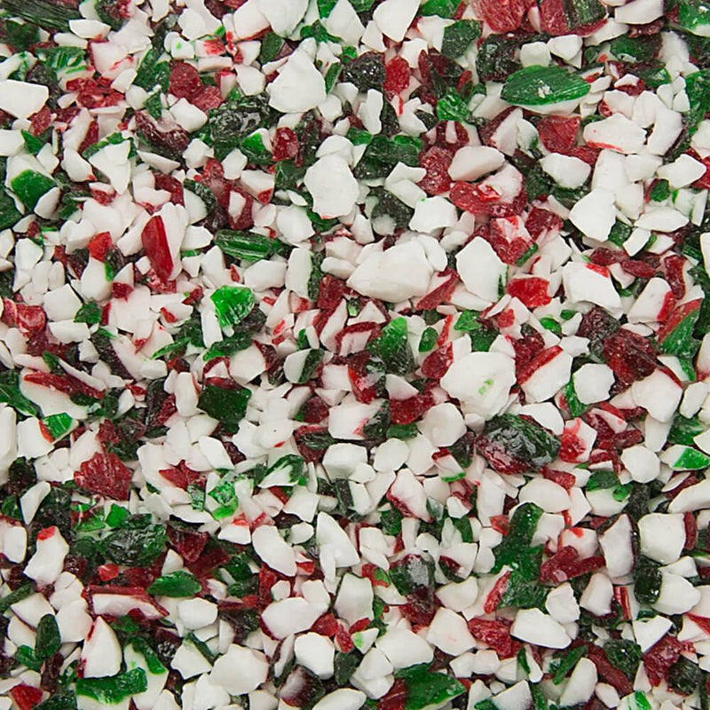 Crushed Candy Cane Red, Green & White 5Kg bag