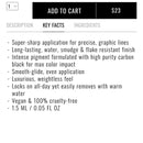 IL MAKIAGE BLACK CARD WATERPROOF LIQUID BLACK EYELINER -1.5ML