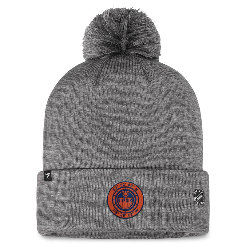 Men's Edmonton Oilers Knit Hat with Pom