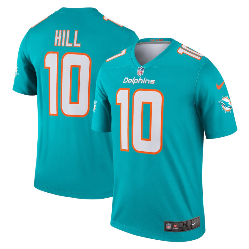 Tyreek Hill Miami Dolphins Nike Legend Player Performance Top - Aqua